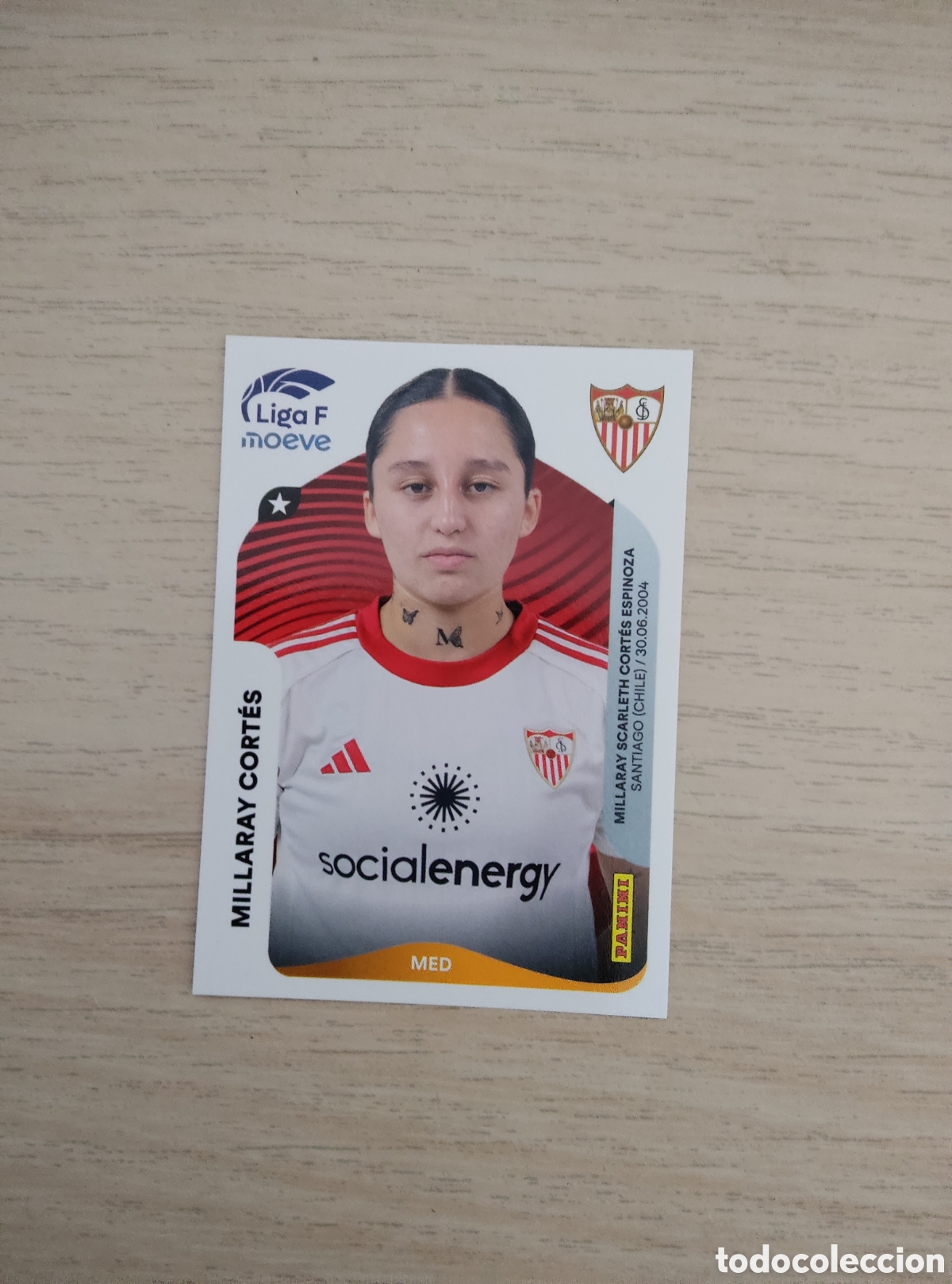 Cromos de f&uacute;tbol: 316 MILLARAY CORTES SEVILLA LIGA F 2025 2026