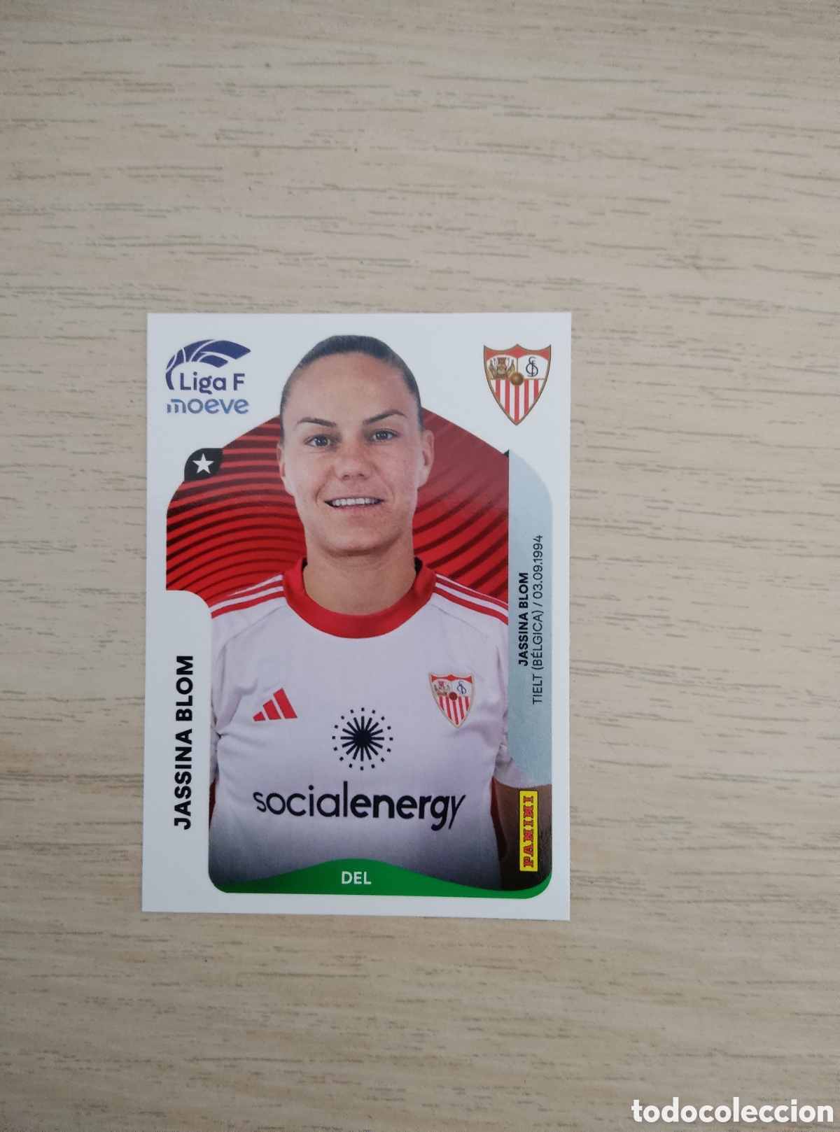 Cromos de f&uacute;tbol: 317 A JASSINA BLOM SEVILLA LIGA F 2025 2026
