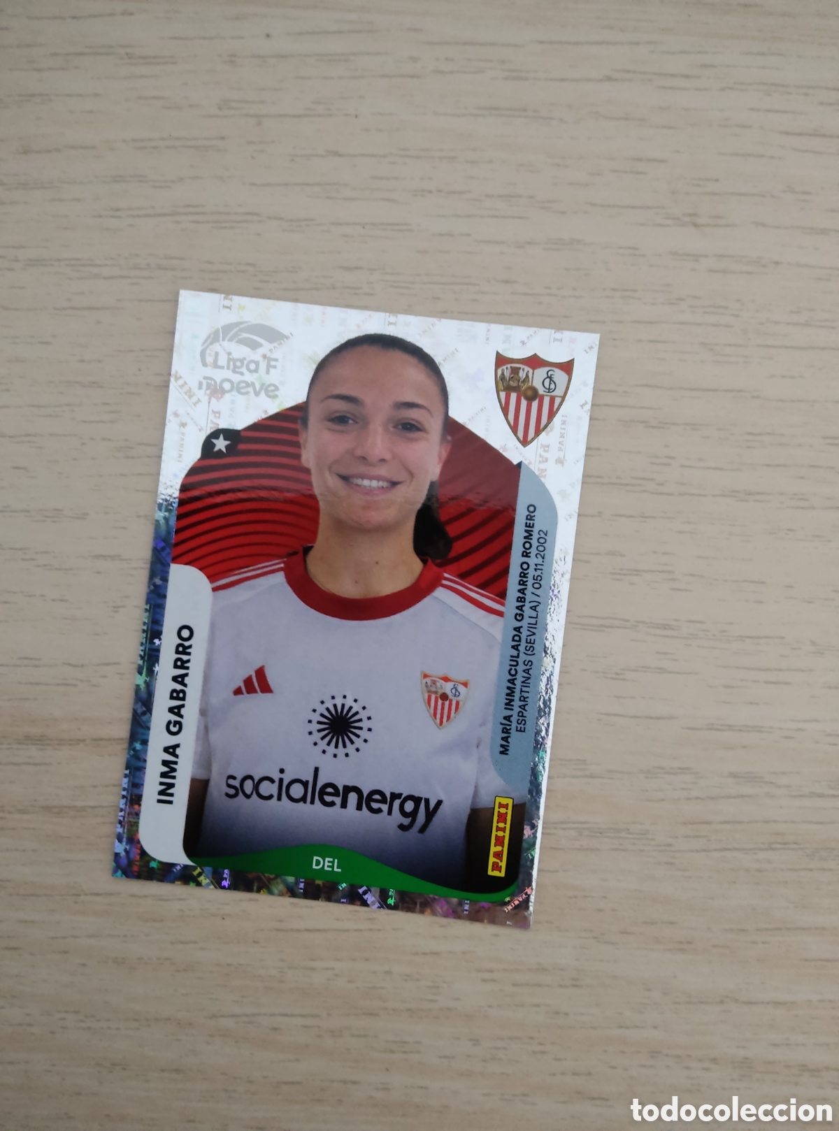Football Stickers: 320 INMA GABARRO SEVILLA LIGA F 2025 2026