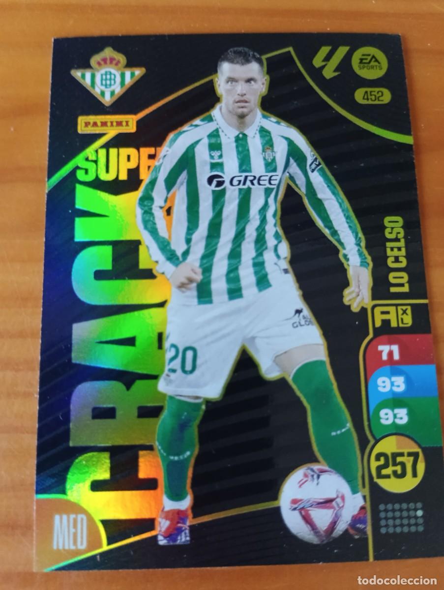 Cromos de f&uacute;tbol: ADRENALYN XL 2024 2025 24 25 PANINI N&ordm; 452 LO CELSO BETIS SUPER CRACK
