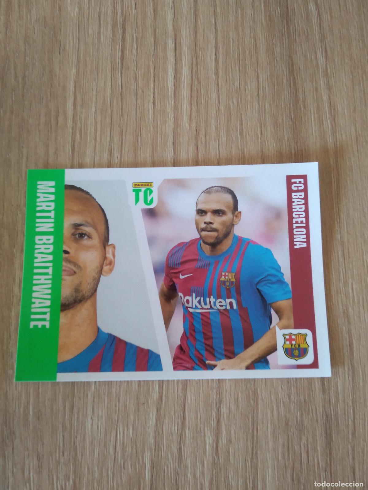 Cromos de f&uacute;tbol: 157 BRAITHWAITE BARCELONA BAR&Ccedil;A CROMO FUTBOL PANINI TOP CLASS 2022 STICKER
