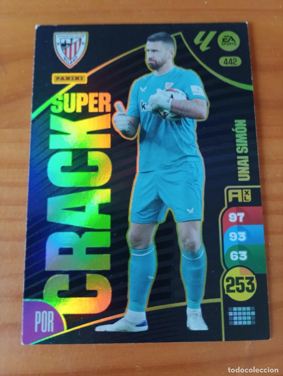 Cromos de f&uacute;tbol: ADRENALYN XL 2024 2025 24 25 PANINI N&ordm; 442 UNAI SIMON ATHLETIC CLUB SUPER CRACK