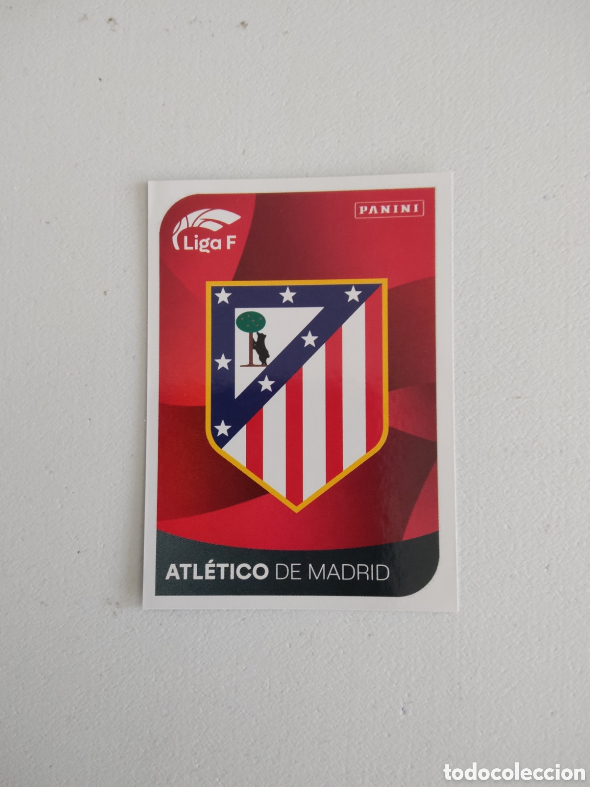 Cromos de f&uacute;tbol: 22 ESCUDO ATLETICO MADRID LIGA F 2024 2025