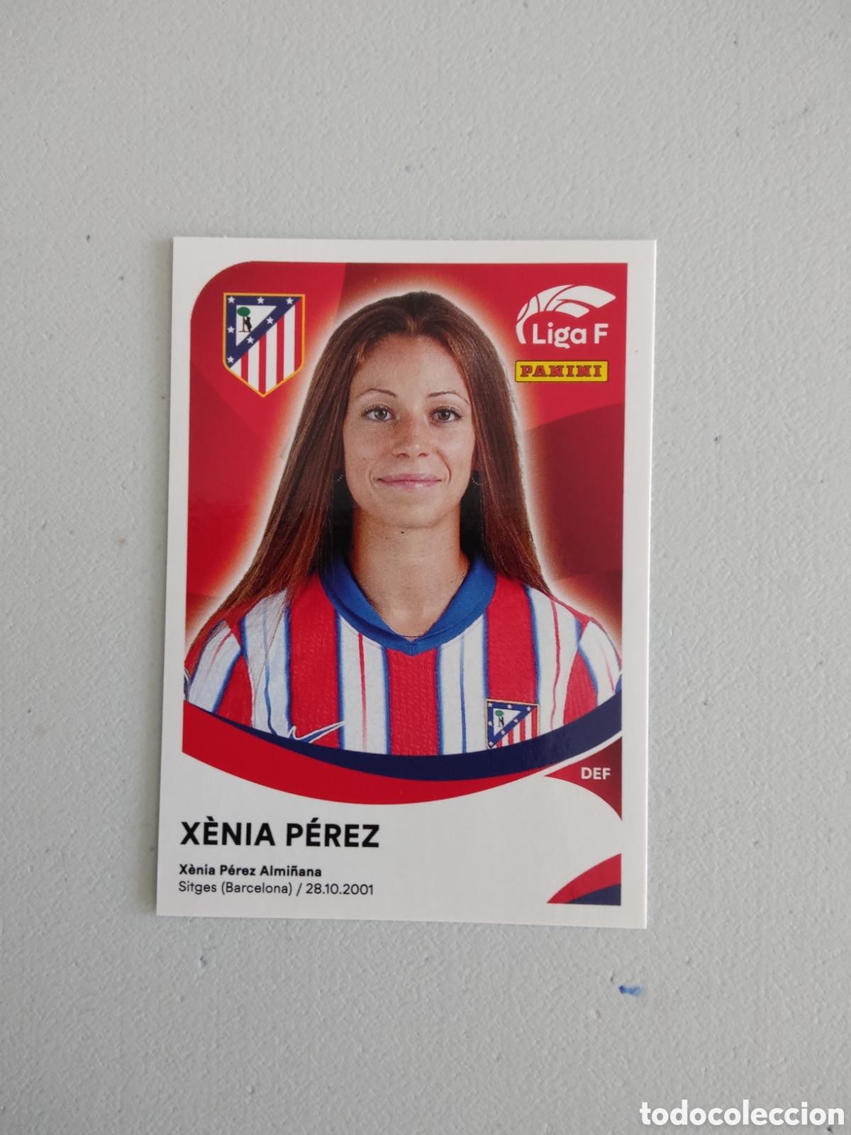 Cromos de f&uacute;tbol: 30 B XENIA PEREZ ATLETICO MADRID LIGA F 2024 2025