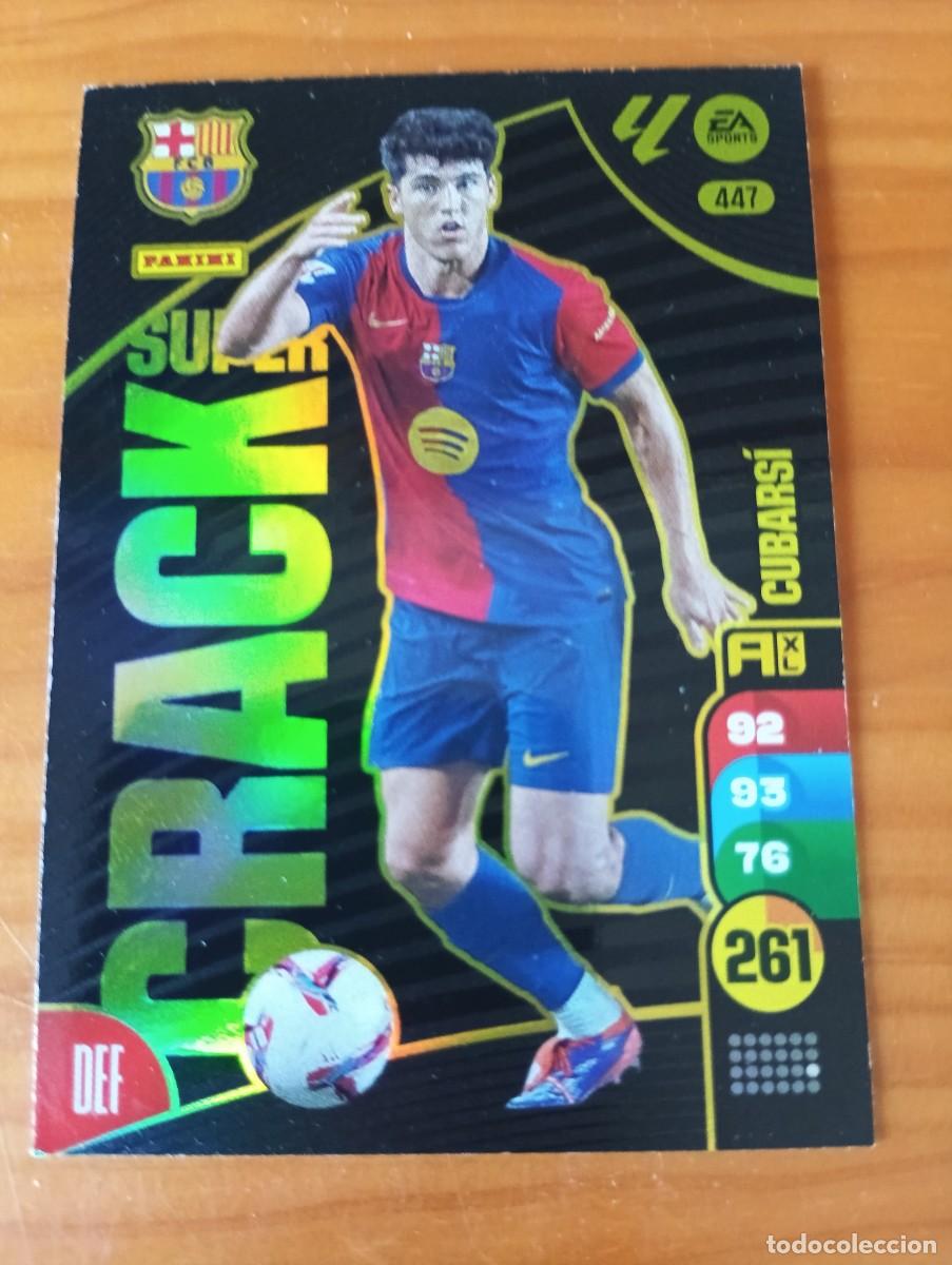 Cromos de f&uacute;tbol: Adrenalyn XL S&Uacute;PER CRACK 447 CUBARS&Iacute; 2024-25