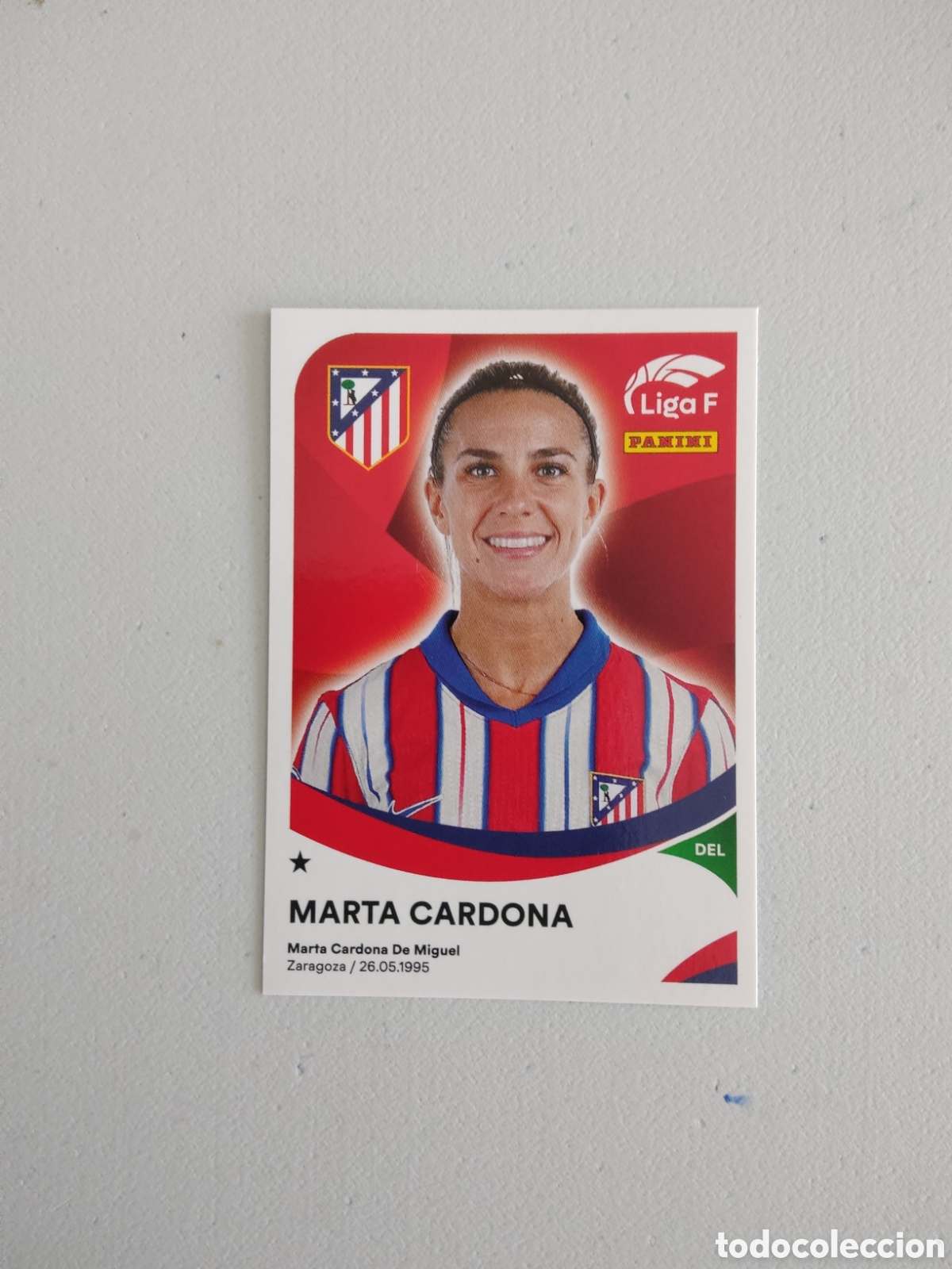 Cromos de f&uacute;tbol: 37 MARTA CARDONA ATLETICO MADRID LIGA F 2024 2025