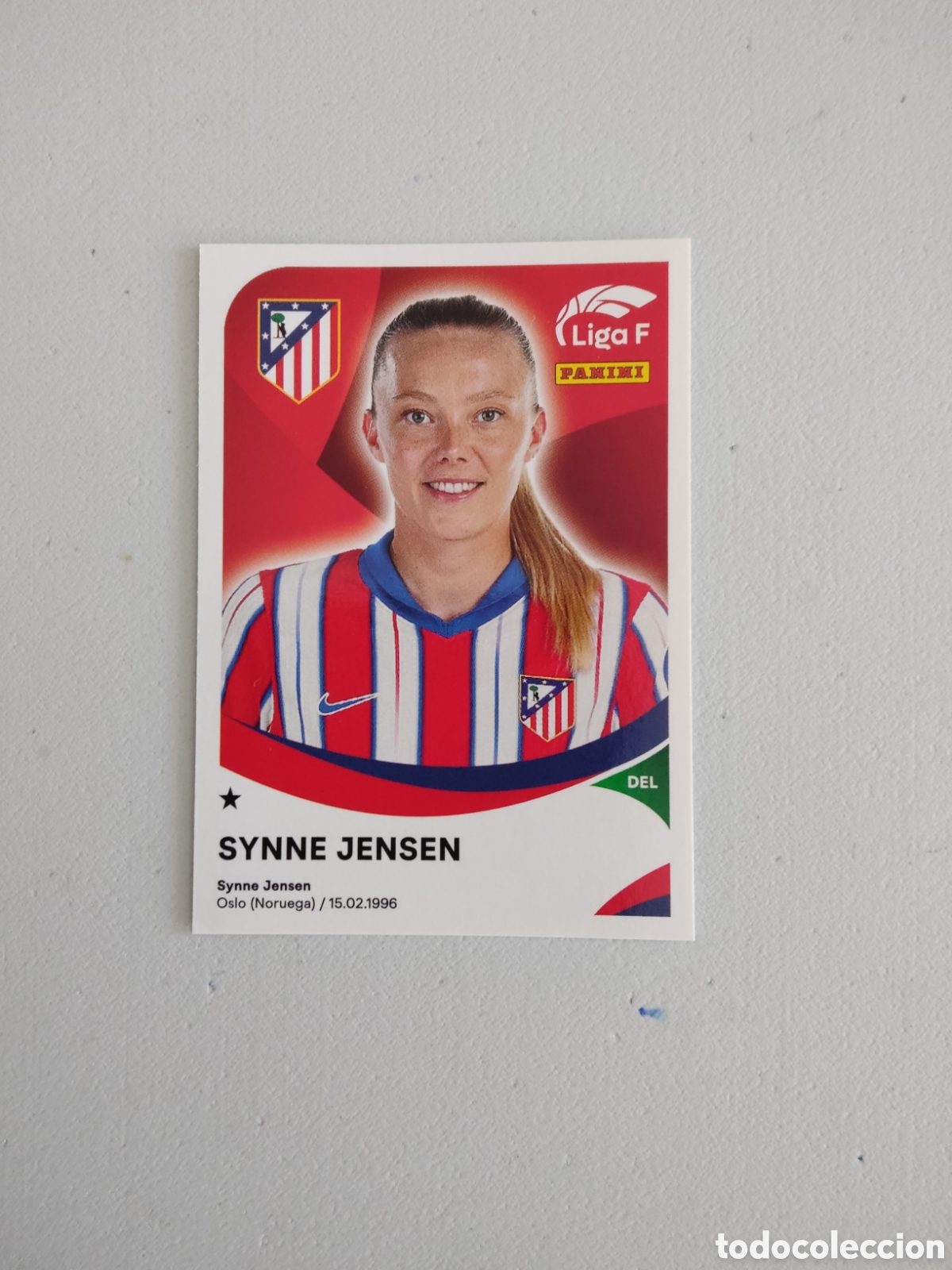Cromos de f&uacute;tbol: 40 B SYNNE JENSEN ATLETICO MADRID LIGA F 2024 2025