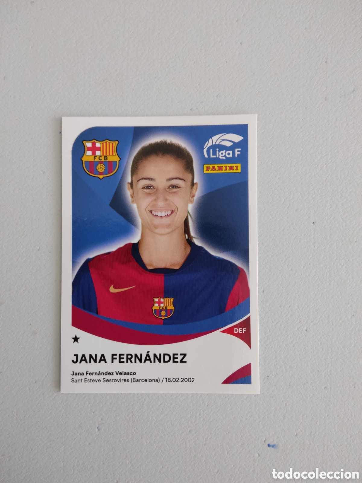 Cromos de f&uacute;tbol: 47 B JANA FERNANDEZ BARCELONA LIGA F 2024 2025