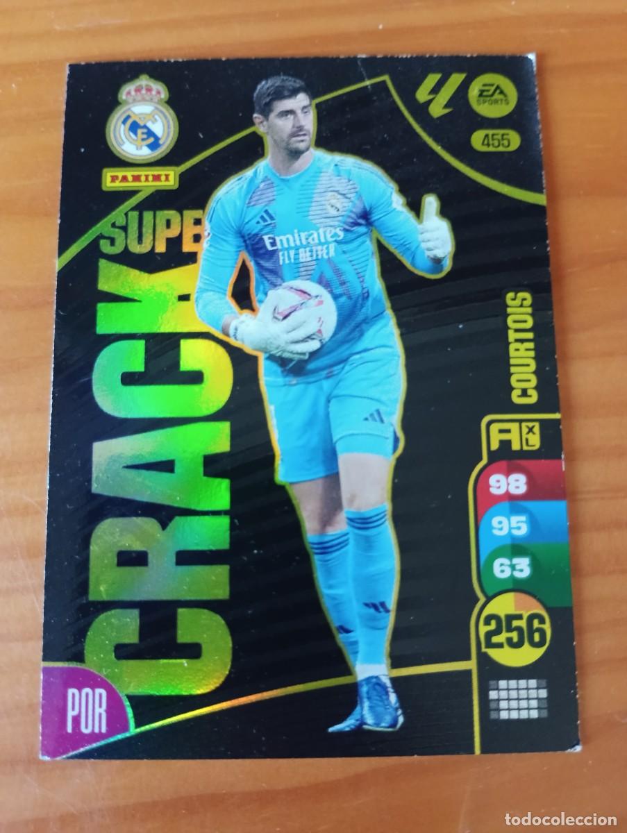 Cromos de f&uacute;tbol: ADRENALYN XL 2024 2025 24 25 PANINI N&ordm; 455 COURTOIS REAL MADRID SUPER CRACK