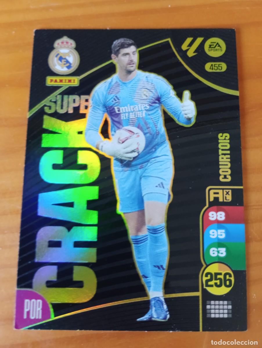 Cromos de f&uacute;tbol: ADRENALYN XL 2024 2025 24 25 PANINI N&ordm; 455 COURTOIS REAL MADRID SUPER CRACK