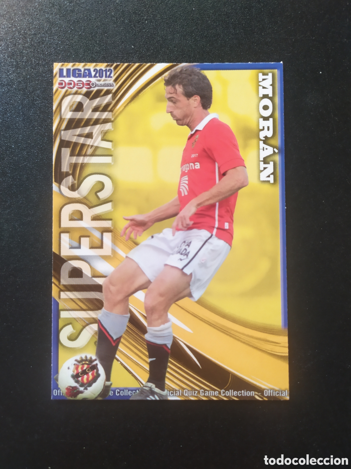 Cromos de f&uacute;tbol: Mundicromo fichas Liga 2011 2012 11 12 Mor&aacute;n superstar mate n&deg; 1088 Gimnastic
