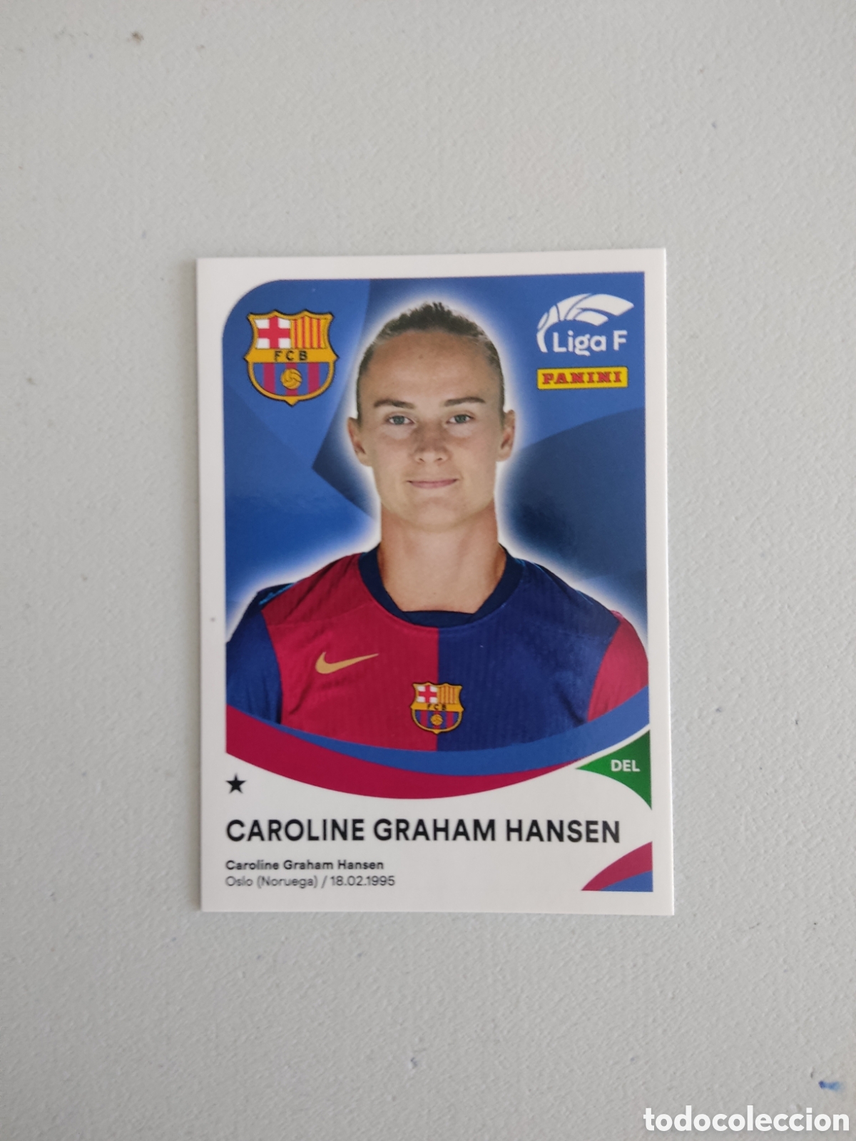 Cromos de f&uacute;tbol: 60 CAROLINE GRAHAM HANSEN BARCELONA LIGA F 2024 2025