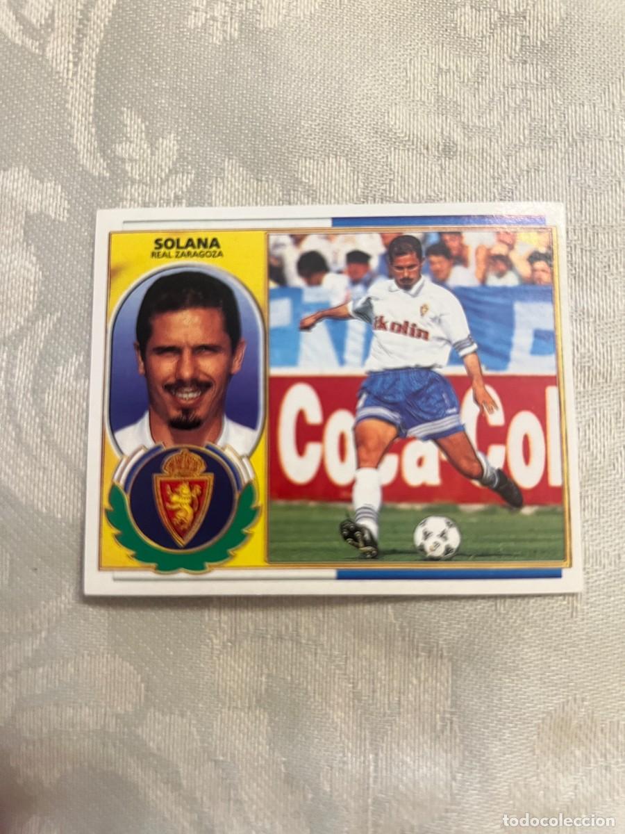 Cromos de f&uacute;tbol: SOLANA ZARAGOZA SIN PEGAR EDICIONES ESTE 1996-97