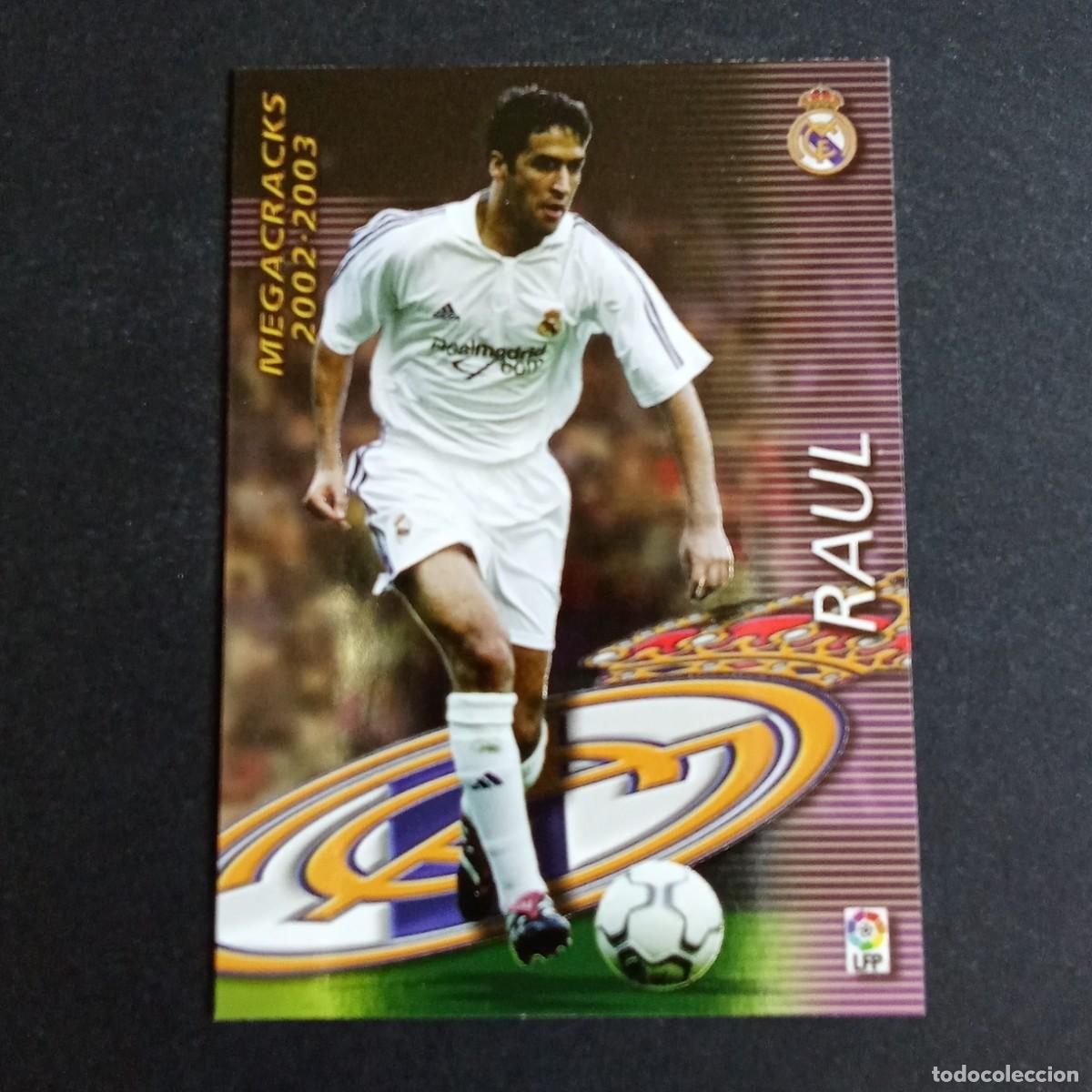 Cromos de f&uacute;tbol: 380 RAUL REAL MADRID LIGA 2002 2003 02 03 MEGAFICHAS PANINI