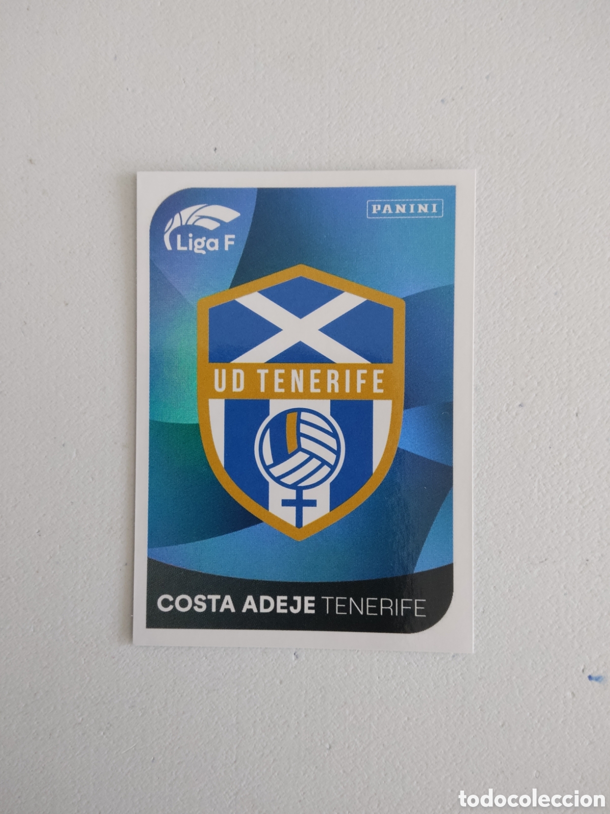 Cromos de f&uacute;tbol: 82 ESCUDO COSTA ADEJE TENERIFE LIGA F 2024 2025