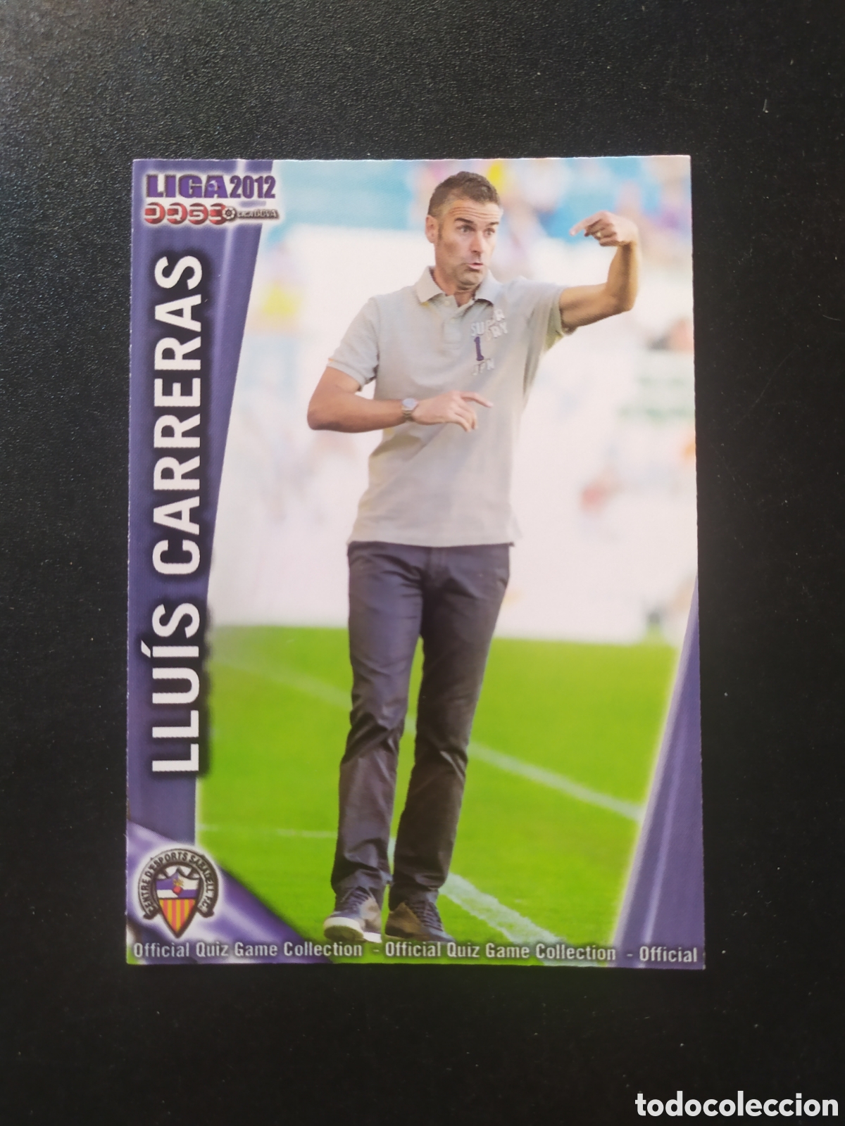 Cromos de f&uacute;tbol: Mundicromo fichas Liga 2011 2012 11 12 Lluis Carreras n&deg; 1092 Sabadell