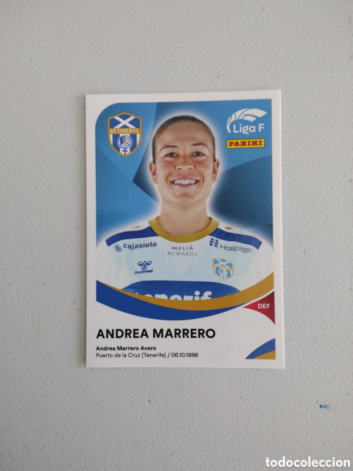 Cromos de f&uacute;tbol: 89 ANDREA MARRERO COSTA ADEJE TENERIFE LIGA F 2024 2025