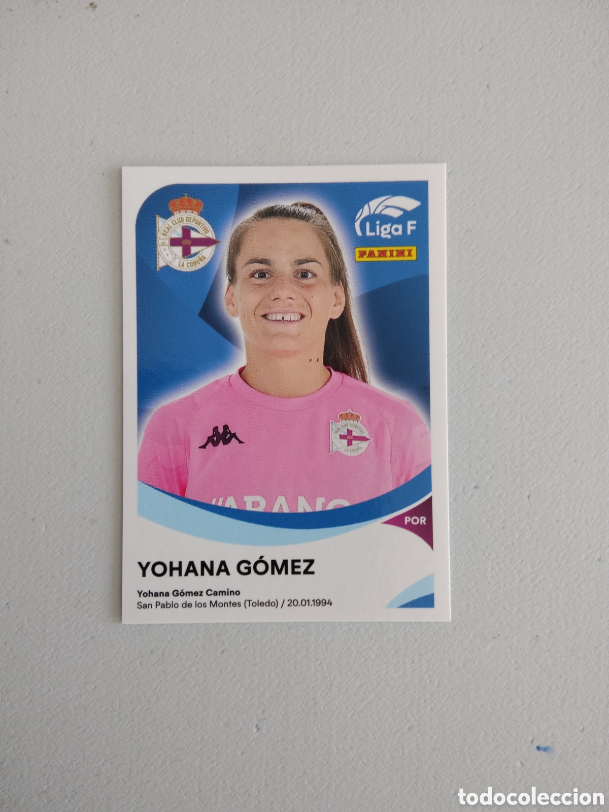 Cromos de f&uacute;tbol: 105 YOHANA GOMEZ DEPORTIVO CORU&Ntilde;A LIGA F 2024 2025