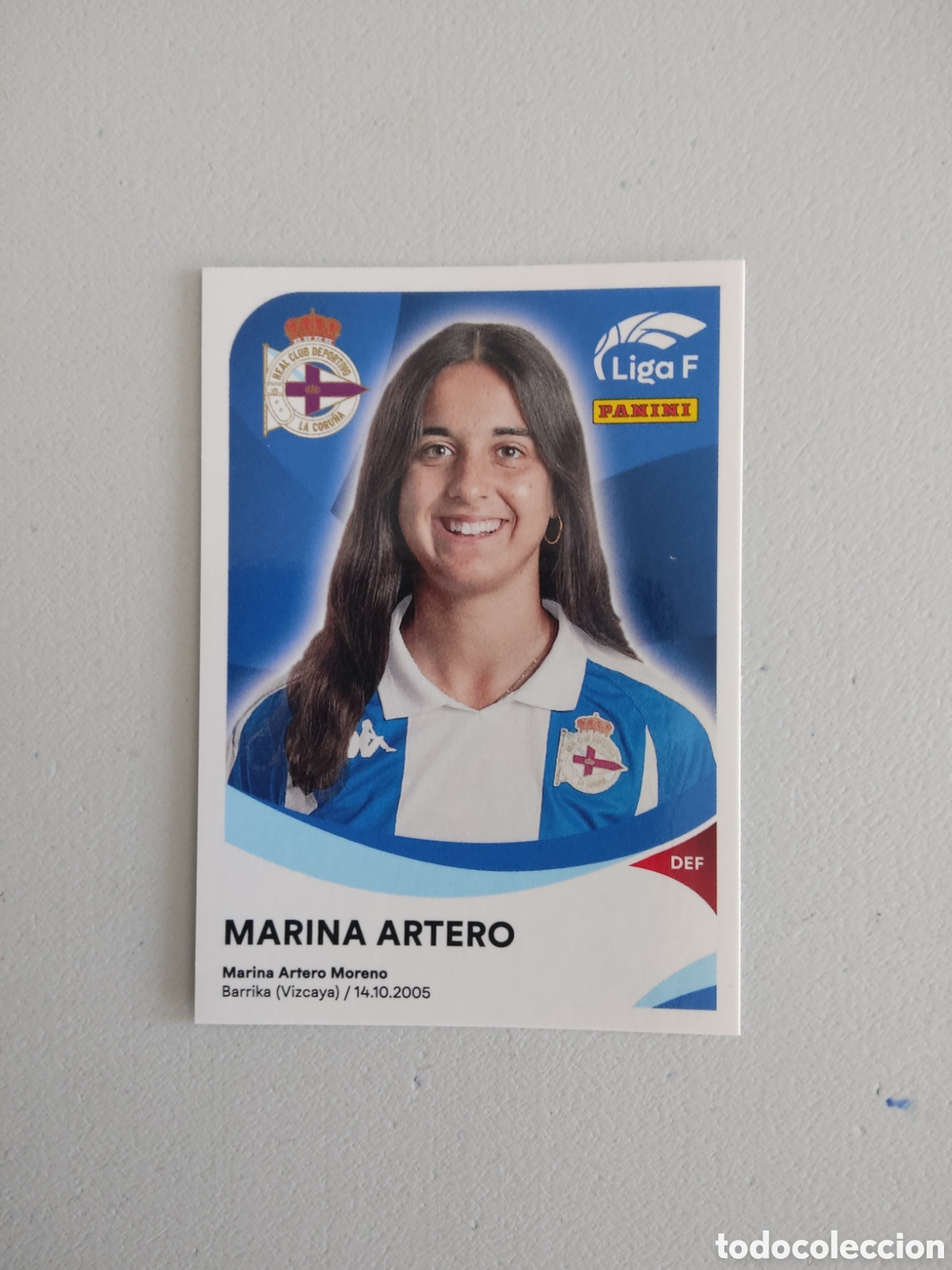 Cromos de f&uacute;tbol: 107 MARINA ARTERO DEPORTIVO CORU&Ntilde;A LIGA F 2024 2025