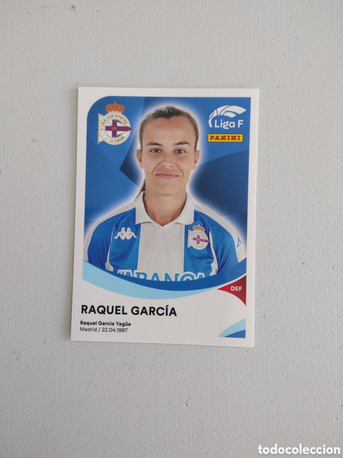 Cromos de f&uacute;tbol: 108 RAQUEL GARCIA DEPORTIVO CORU&Ntilde;A LIGA F 2024 2025