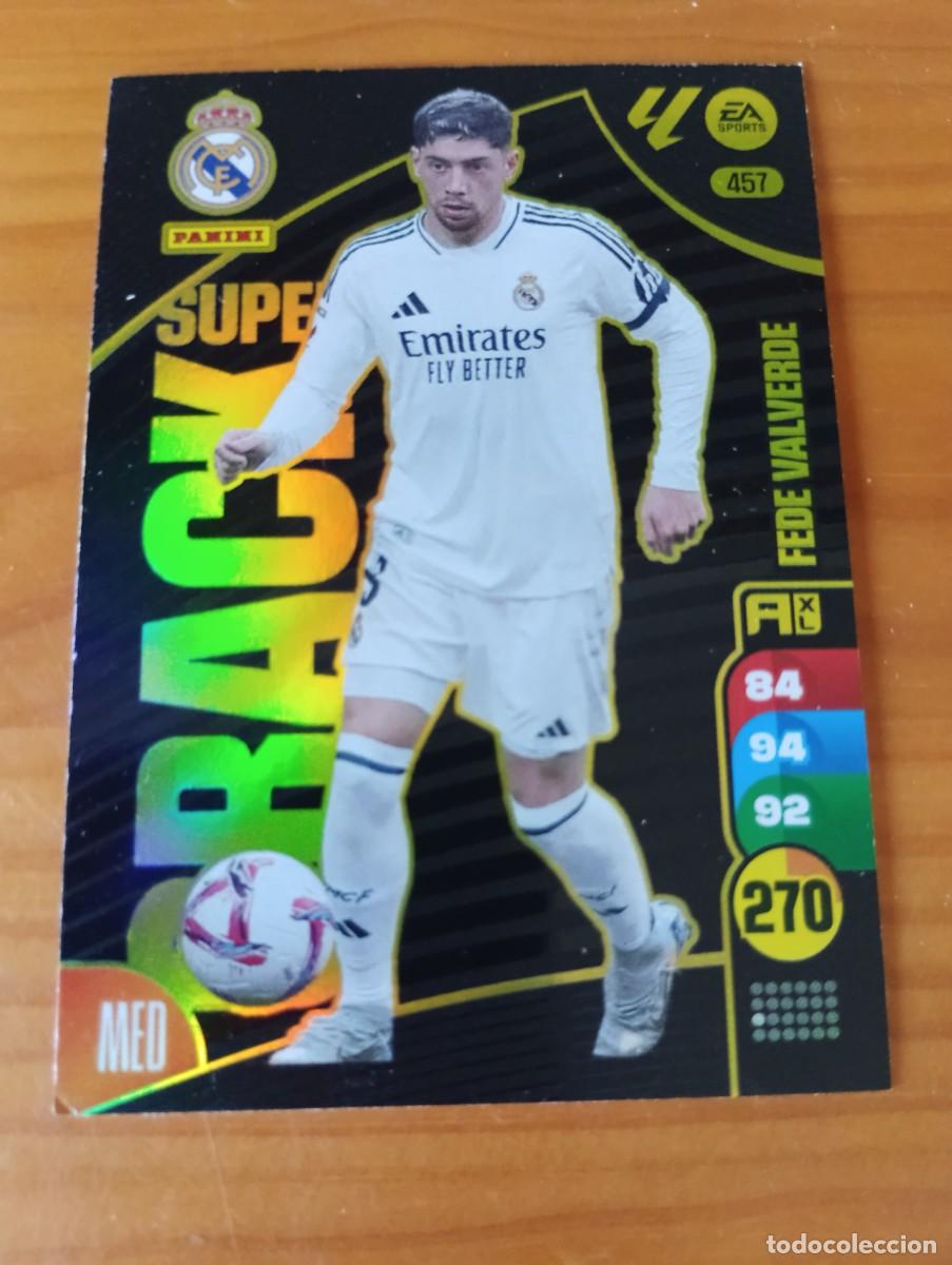 Cromos de f&uacute;tbol: ADRENALYN XL 2024-25 SUPER CRACK FEDE VALVERDE REAL MADRID N&ordm; 457