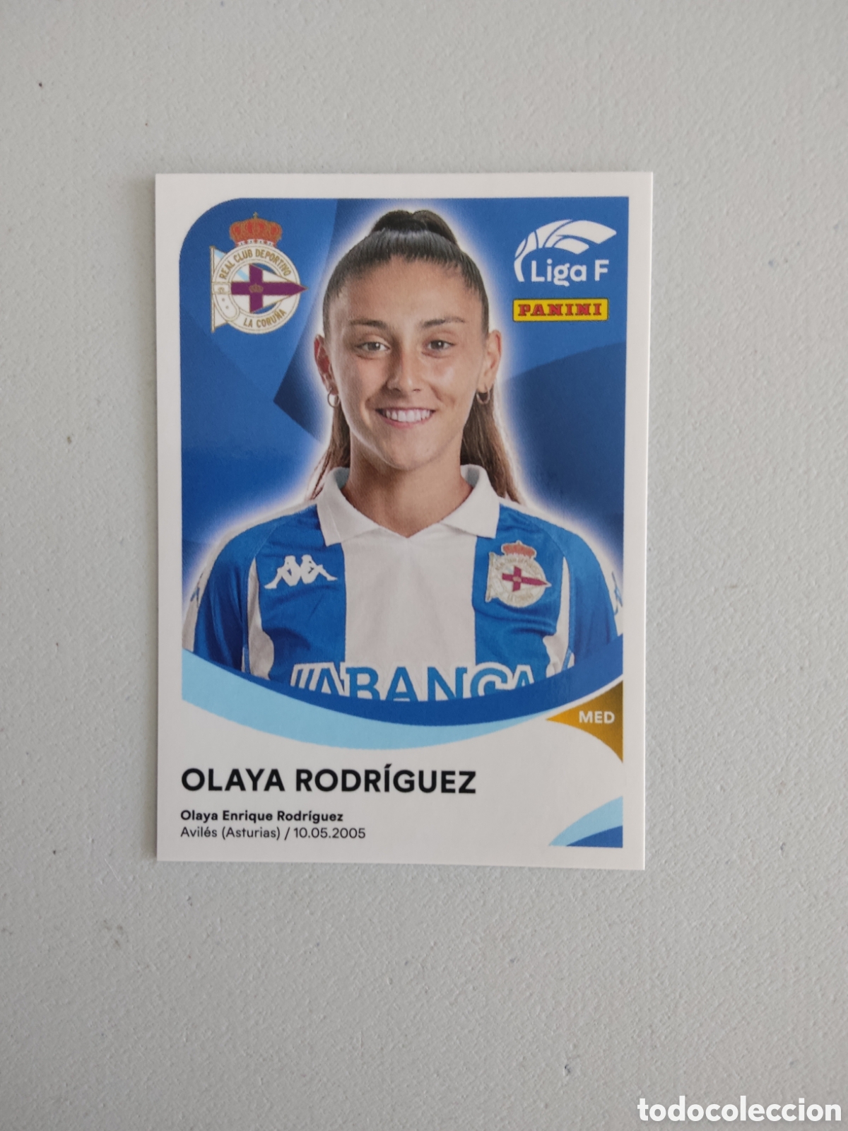 Cromos de f&uacute;tbol: 114 A OLAYA RODRIGUEZ DEPORTIVO CORU&Ntilde;A LIGA F 2024 2025