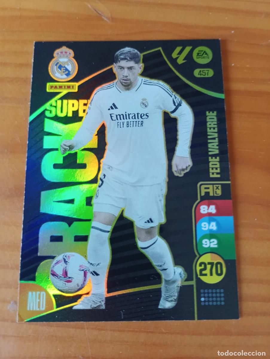 Cromos de f&uacute;tbol: ADRENALYN XL 2024-25 SUPER CRACK FEDE VALVERDE REAL MADRID N&ordm; 457