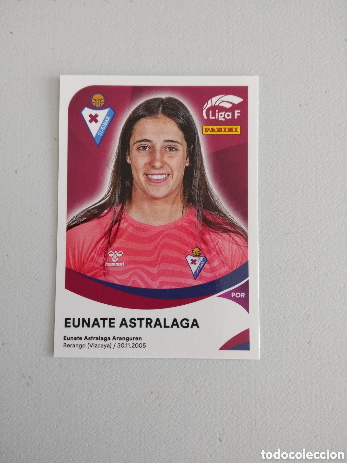Cromos de f&uacute;tbol: 125 B EUNATE ASTRALAGA EIBAR LIGA F 2024 2025