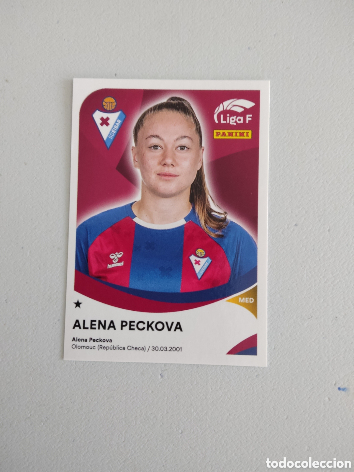 Cromos de f&uacute;tbol: 132 ALENA PECKOVA EIBAR LIGA F 2024 2025