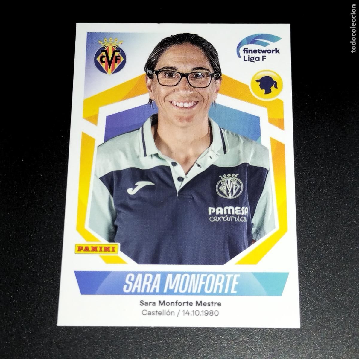 Cromos de f&uacute;tbol: N&ordm; 305 SARA MONFORTE VILLARREAL CROMOS FINETWORK LIGA F FEMENINA PANINI 2022 2023 22 23