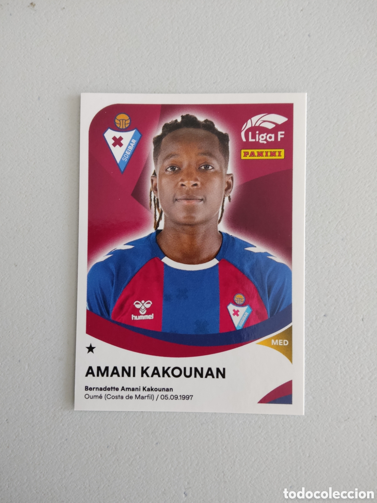 Cromos de f&uacute;tbol: 133 AMANI KAKOUNAN EIBAR LIGA F 2024 2025