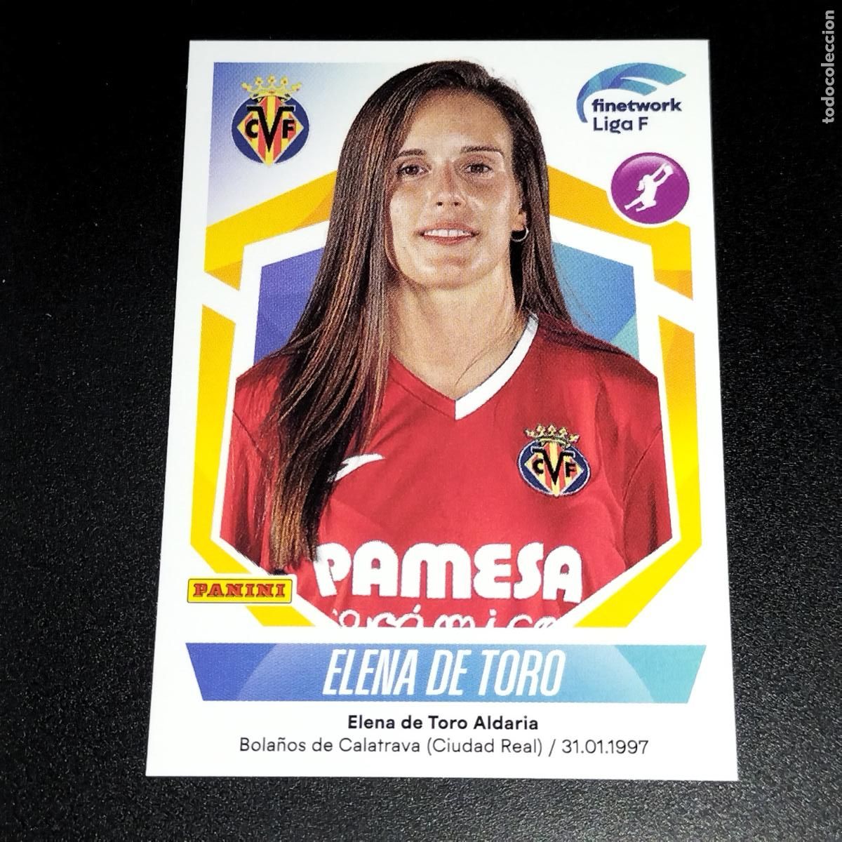 Cromos de f&uacute;tbol: N&ordm; 306 ELENA DE TORO VILLARREAL CROMOS FINETWORK LIGA F FEMENINA PANINI 2022 2023 22 23