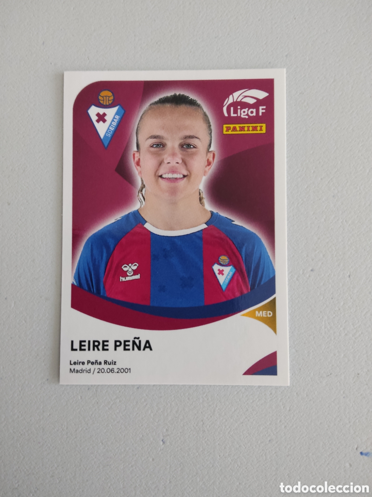 Cromos de f&uacute;tbol: 134 LEIRE PE&Ntilde;A EIBAR LIGA F 2024 2025