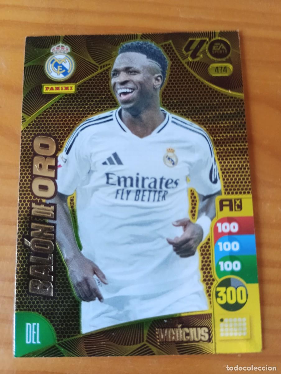 Cromos de f&uacute;tbol: VINICIUS 474 REAL MADRID BALON DE ORO ADRENALYN XL LIGA 2024/2025 24 25 PANINI