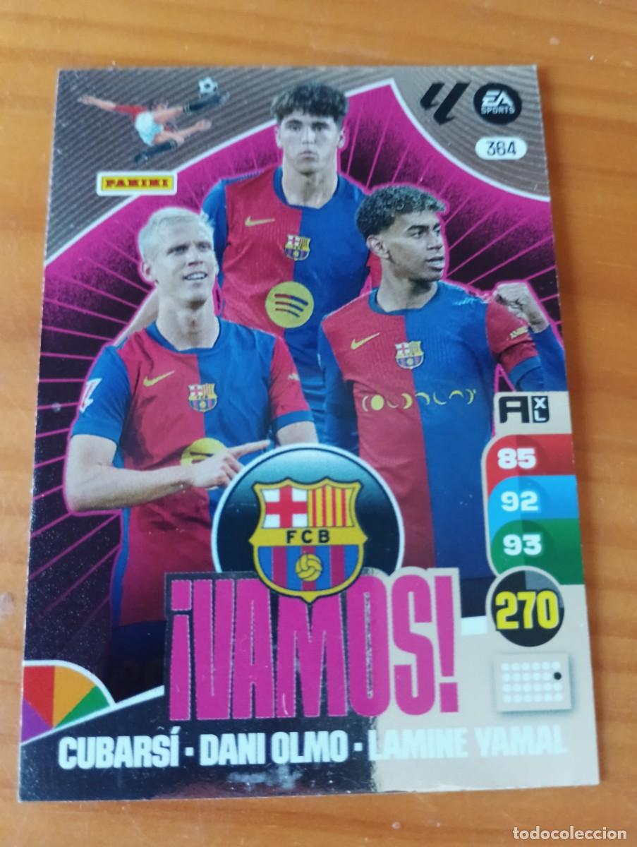 Cromos de f&uacute;tbol: 364 VAMOS DEL BARCELONA 2024 2025 ADRENALYN XL 24 25 PANINI LAMINE YAMAL CUBARSI Y DANI OLMO