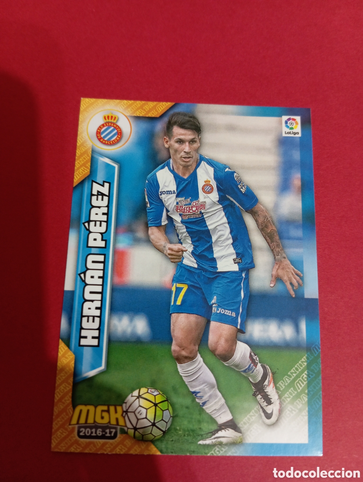 Fu&szlig;ball-Sticker: Hern&aacute;n P&eacute;rez Espanyol n&deg;233 / PANINI MEGACRACKS 2016/2017