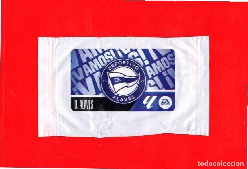 Cromos de f&uacute;tbol: Escudo C.D. ALAVES &iexcl;Vamos! - CROMO CHICLE LIGA ESTE 2026-2027 26 27