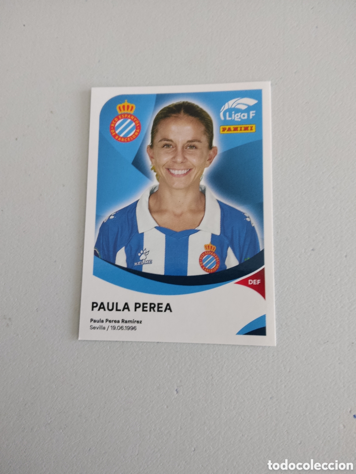 Cromos de f&uacute;tbol: 151 PAULA PEREA ESPANYOL LIGA F 2024 2025