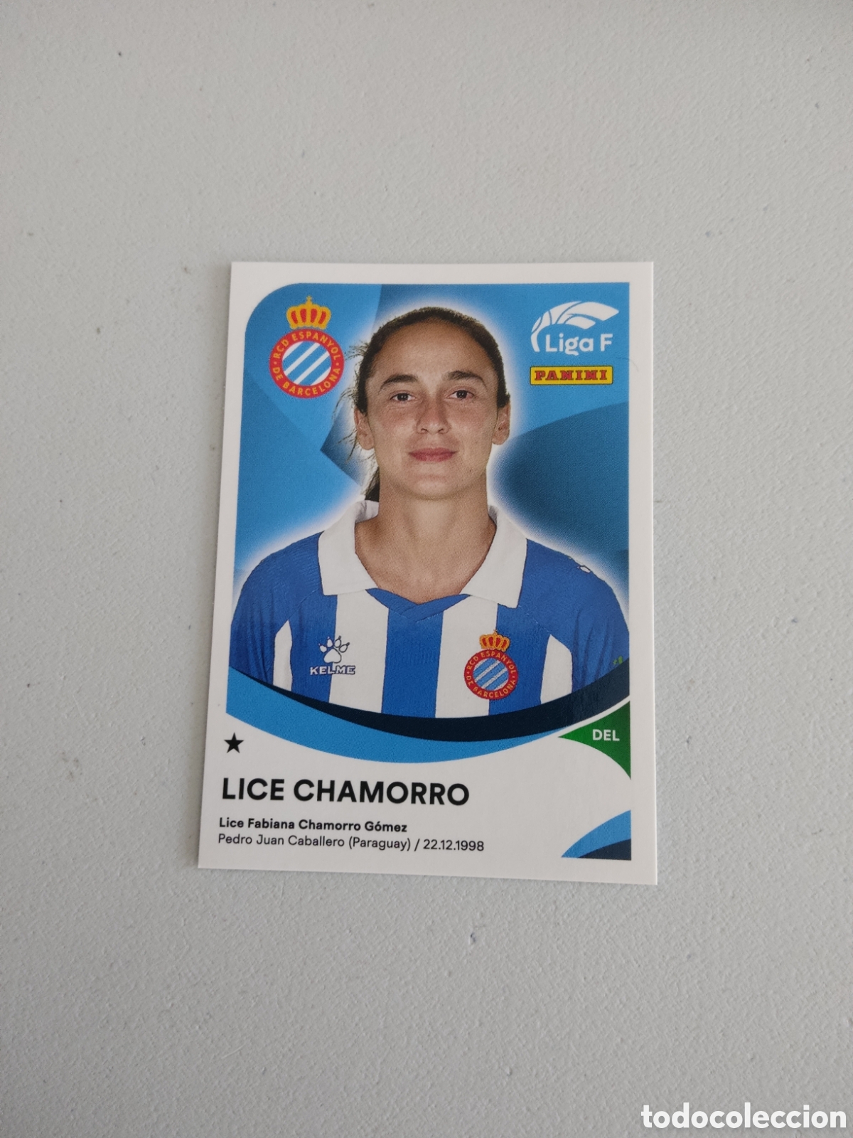 Cromos de f&uacute;tbol: 160 LICE CHAMORRO ESPANYOL LIGA F 2024 2025