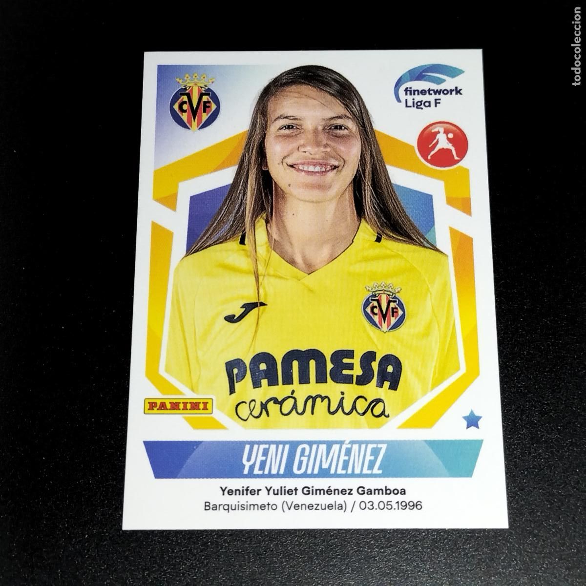 Figurine di Calcio: N&ordm; 309 YENI GIMENEZ VILLARREAL CROMOS FINETWORK LIGA F FEMENINA PANINI 2022 2023 22 23