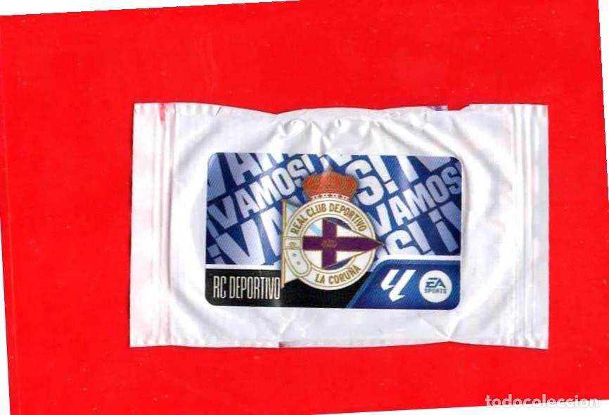 Cromos de f&uacute;tbol: Escudo R.C. DEPORTIVO &iexcl;Vamos! - CROMO CHICLE LIGA ESTE 2026-2027 26 27