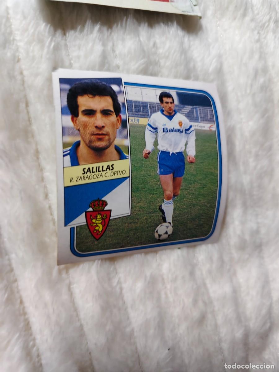 Cromos de f&uacute;tbol: EDICIONES ESTE 89 90 SALILLAS REAL ZARAGOZA 1989 1990 DESPEGADO RECUPERADO ALBUM AAQ