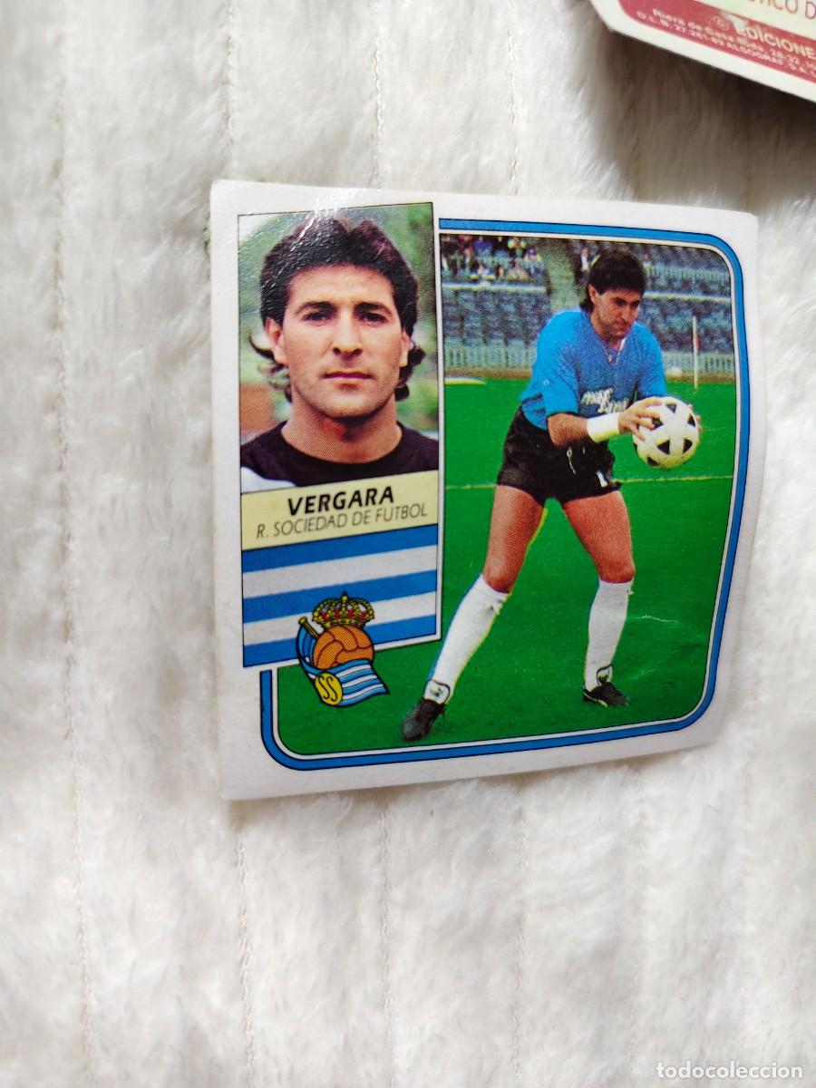 Cromos de f&uacute;tbol: EDICIONES ESTE 89 90 14 VERGARA REAL SOCIEDAD FICHAJES 1989 1990 DESPEGADO RECUPERADO ALBUM AAQ