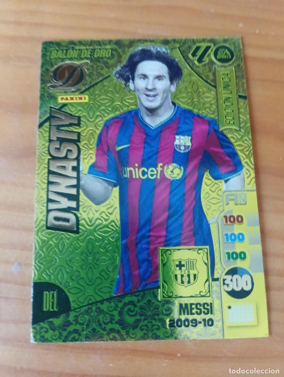 Cromos de f&uacute;tbol: ADRENALYN 2024-25 &ndash; DINASTY- BALON DE ORO &ndash; EDICI&Oacute;N UNICA - MESSI 2009-10