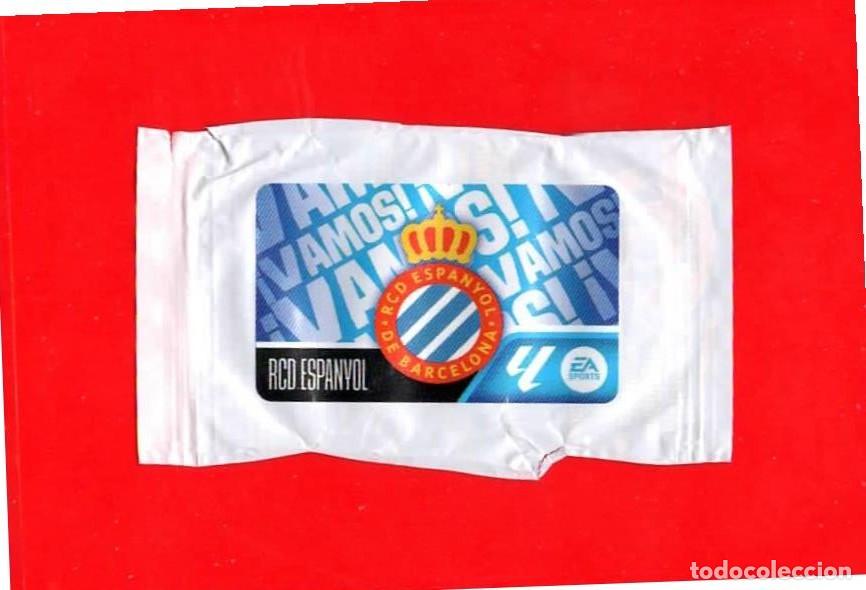Cromos de f&uacute;tbol: Escudo R.C.D. ESPANYOL &iexcl;Vamos! - CROMO CHICLE LIGA ESTE 2026-2027 26 27