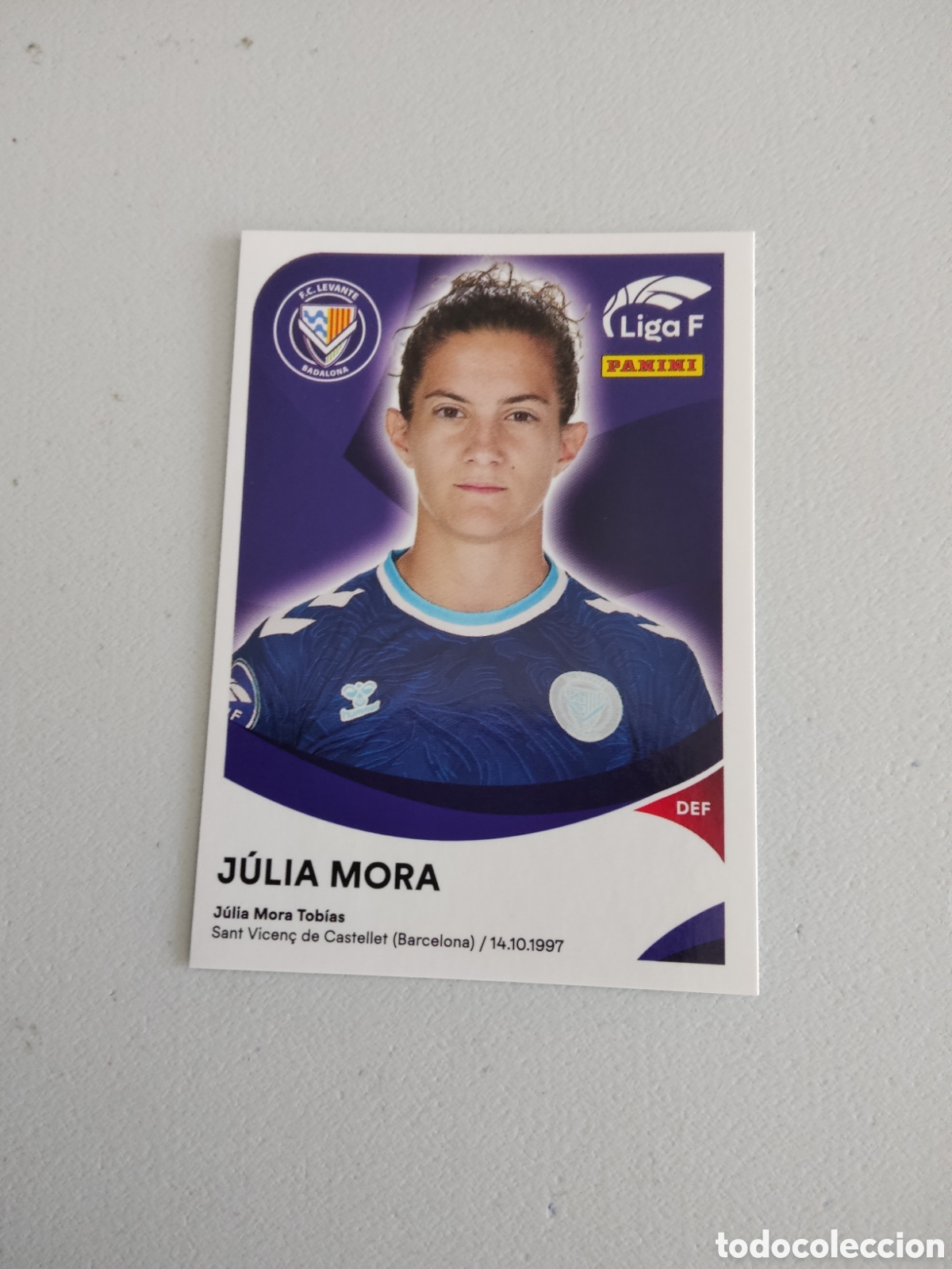 Cromos de f&uacute;tbol: 190 A JULIA MORA LEVANTE BADALONA LIGA F 2024 2025