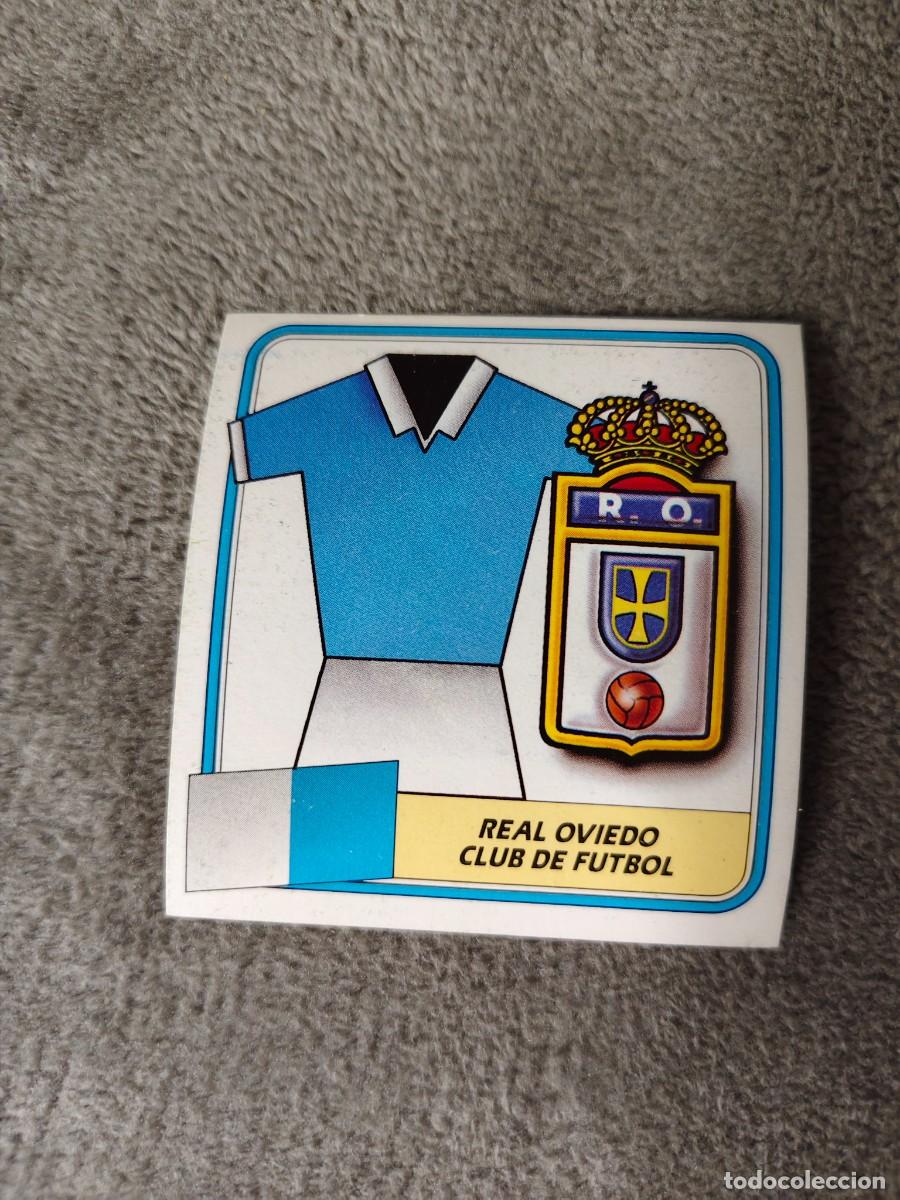 Cromos de f&uacute;tbol: EDICIONES ESTE 89 90 ESCUDO REAL OVIEDO C.F. 1989 1990 DESPEGADO RECUPERADO ALBUM AAQ
