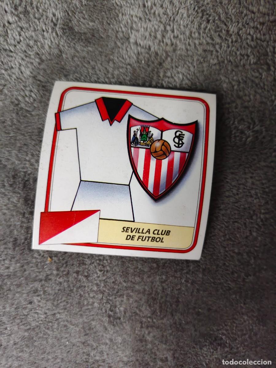 Cromos de f&uacute;tbol: EDICIONES ESTE 89 90 ESCUDO SEVILLA F.C. 1989 1990 DESPEGADO RECUPERADO ALBUM AAQ