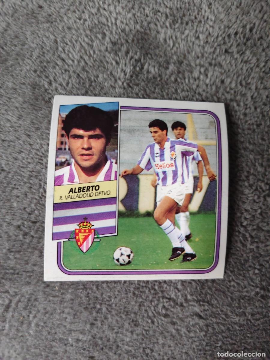 Football Stickers: EDICIONES ESTE 89 90 ALBERTO REAL VALLADOLID 1989 1990 DESPEGADO RECUPERADO ALBUM AAQ