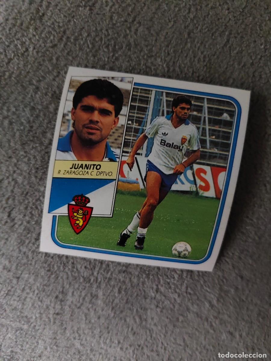 Cromos de f&uacute;tbol: EDICIONES ESTE 89 90 JUANITO REAL ZARAGOZA 1989 1990 DESPEGADO RECUPERADO ALBUM AAQ